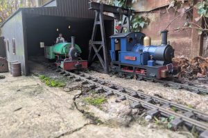 Engines on shed at our group meeting